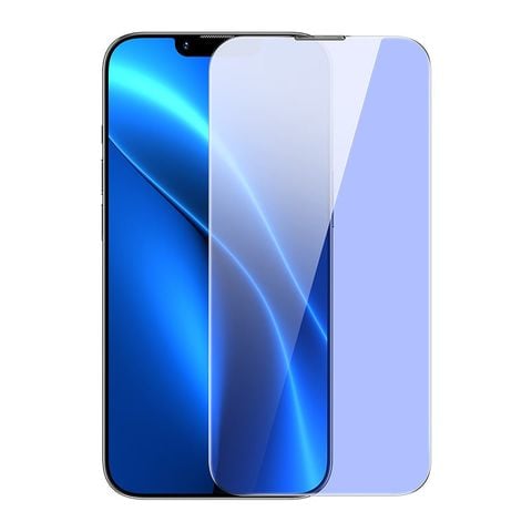 Kính cường lực Baseus Nano Crystal iPhone 14 – Full viền, 8K, chống bụi loa, bộ 2 cái + khung dán hỗ trợ
