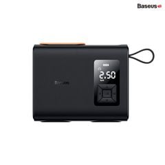Máy bơm lốp ô tô Baseus Mega EnergyPump 250W – Pin sạc, bơm nhanh, 2 xi-lanh, công suất lớn, màn hình LCD