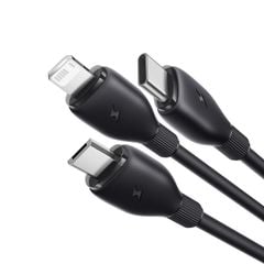 Cáp Sạc Nhanh Đa Năng Baseus New Pudding Series USB to M+L+C 3.5A (1.3m, 480Mbps)