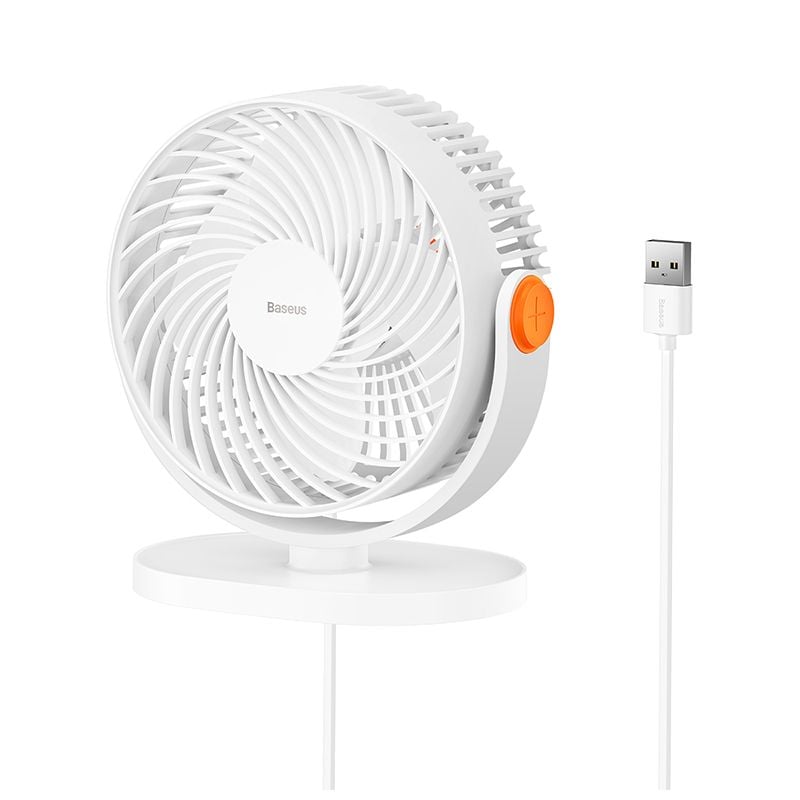 Quạt Mini Để Bàn Baseus Serenity Desktop Fan (USB/2000mAh, Nhỏ gọn Di Động, Có Thể Điều Chỉnh Góc Độ)