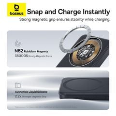 Pin sạc không dây Baseus EnerFill FM11 – 10000mAh, 22.5W, sạc không dây 15W, kèm cáp C to C 60W, siêu nhỏ gọn