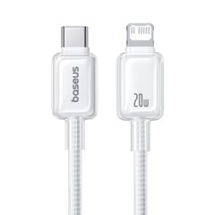 Cáp Sạc Nhanh C to Lightning Baseus Crystal-Clear 20W (480Mbps, Dual-Layer Protection)