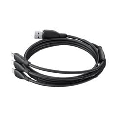 Cáp Sạc Nhanh Đa Năng Baseus New Pudding Series USB to M+L+C 3.5A (1.3m, 480Mbps)