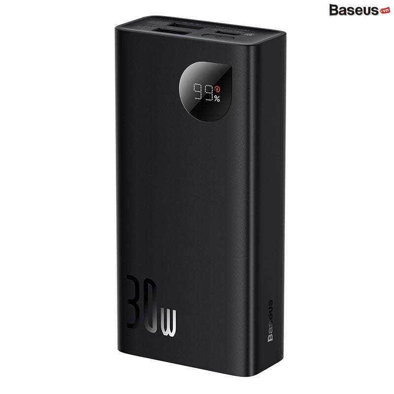 Pin Sạc Dự Phòng Sạc Nhanh Baseus Adaman2 Digital Display Fast Charge Power Bank 10000mAh 30W (Adaman Gen2, PD/QC/SCP/FCP/AFC Multi Quick Charge Support)