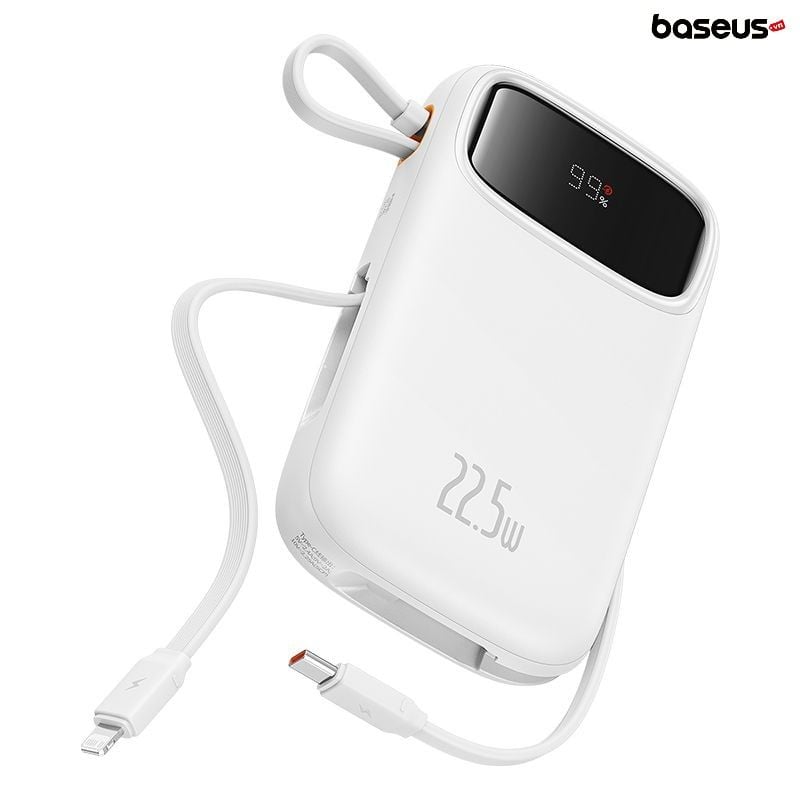 Pin Dự Phòng Sạc Nhanh Baseus Qpow2 Dual-Cable Digital Display Fast Charge Power Bank 22.5W