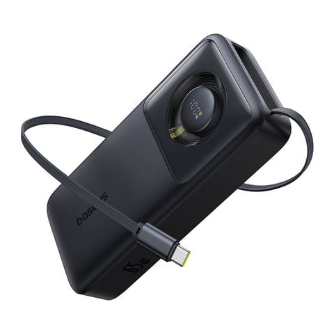 Pin Dự Phòng Tích Hợp Cáp Sạc Dây Rút Gọn Baseus Free2Pull 65W 20000mAh