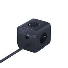 Bộ Sạc Nhanh 3AC+1U+1C Baseus EnerFill FA11 Cube Power Strip 67W (Tích Hợp Dây Nguồn Nối Dài 1.5m Chân EU)