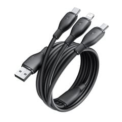 Cáp Sạc Nhanh Đa Năng Baseus New Pudding Series USB to M+L+C 3.5A (1.3m, 480Mbps)