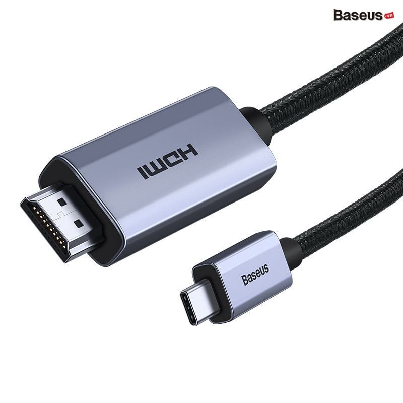 Cáp Chuyển USB Type C Sang HDMI Siêu Nét Baseus High Definition Series Graphene Cho Smartphone/Tablet/Macbook/Laptop (Type-C to HDMI 4K/60Hz Adapter Cable)