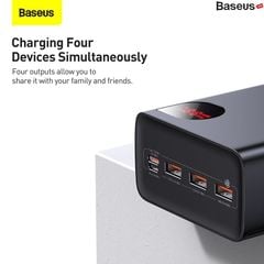 Pin Sạc Dự Phòng Baseus Adaman Digital Display Fast Charge Power Bank 40000mAh 22.5W (With Simple Series Charging Cable USB to Type-C 0.3m Black)