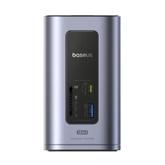 Hub Mở Rộng Đa Năng 12-in-1 Baseus NU1 Air Spacemate (USB-C to 2*HDMI 4K@60Hz+2*USB-C (10Gbps)+2*USB-A (5Gbps)+2*USB-A (480Mbps)+1*RJ45+SD/TF 3.0+1*USB-C (PD))