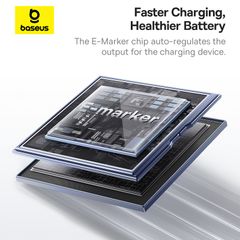 Cáp Sạc Nhanh Dây Nam Châm Chống Rối Baseus Tungsten Gold Magnetic C to Lightning 20W (480Mbps)