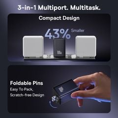 Củ Sạc Nhanh 2C+1A Baseus EnerFill FE11 100W (8-point safety protection)