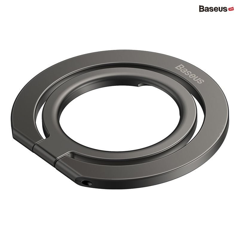 Giá đỡ MagSafe Baseus Halo Series – Vòng kim loại gập, hút nam châm, dùng cho iPhone 12/13 và phụ kiện Apple