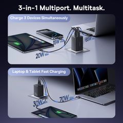 Củ Sạc Nhanh 2C+1A Baseus EnerFill FE11 100W (8-point safety protection)