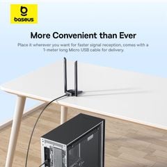 USB Wi-Fi 5/6 Baseus FastJoy Series WiFi Adapter (Ăng-ten ngoài)