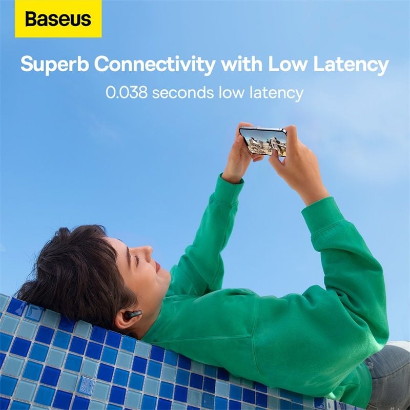 Tai Nghe Bluetooth Chống Ồn Chủ Động Baseus Bowie M2 True Wireless (ANC TWS, Bluetooth 5.2, APP Control, No-delay & HD Stereo Gaming Earbuds)