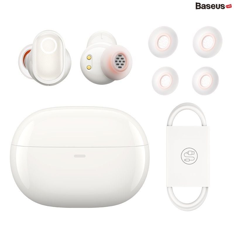 Tai nghe Chống Ồn Bluetooth Baseus Bowie WM05 True Wireless Earphones creamy