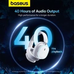 Tai nghe không dây Baseus AeQur GH02 – Gaming, Driver 40mm, 2.4G/Wireless/Cable, LED RGB, âm thanh sống động, đeo êm