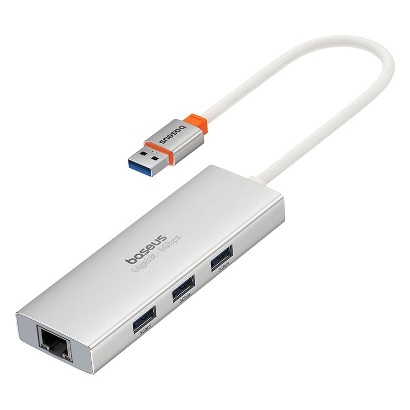 Hub Mở Rộng Baseus PortalJoy Series 4-Port Dùng Cho Laptop Macbook Smartphone (HUB USB 3.0 RJ45 1000Mbps)