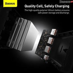 Pin Sạc Dự Phòng Baseus Adaman Digital Display Fast Charge Power Bank 40000mAh 22.5W (With Simple Series Charging Cable USB to Type-C 0.3m Black)