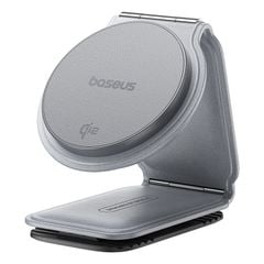 Giá đỡ kiêm sạc không dây Baseus PrimeTrip C02 – Qi2 15W, xoay 360°, hít từ, dùng để bàn & táp lô ô tô