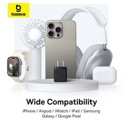 Củ Sạc Nhanh Baseus Palm C+U Charger 20W (USB + Type C Dual Port, 20W PD/QC 3.0 Multi Quick Charge Support)