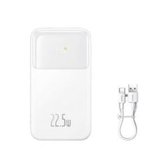 Pin sạc dự phòng Baseus Comet – 10000/20000mAh, 22.5W, tích hợp 2 cáp sạc nhanh (Lightning & Type-C), màn hình LED hiển thị