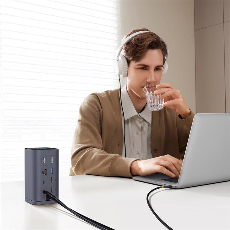 Hub Mở Rộng Đa Năng Baseus Spacemate Series 10-in-1 MAC Version ( xuất 2 màn hình mở rộng MST cho MAC OS)