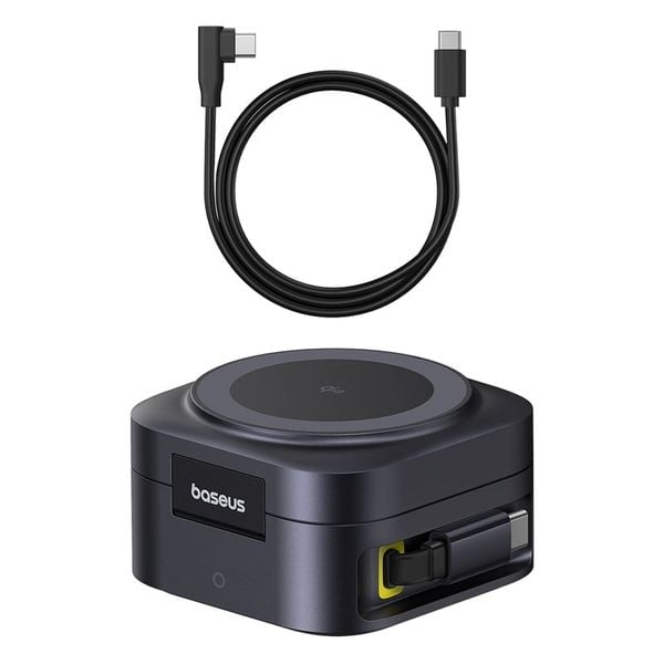 Đế Sạc Không Dây Baseus PicoGo Series 2-in-1 Qi2 15W & Sạc Có Dây 67W (C to C 100W Cable Included)