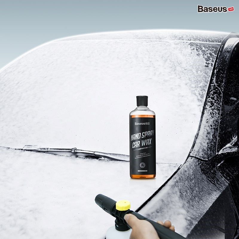 Dung Dịch Rửa Xe Nano Bảo Vệ Động Cơ Baseus Foaming Liquid Car Polishing Wax Translucent Yellow