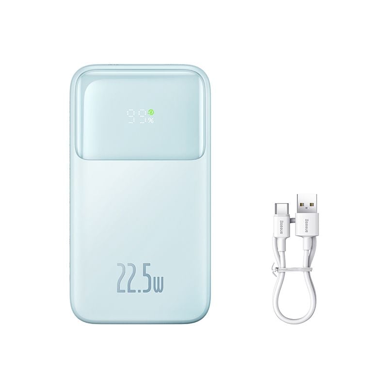 Pin sạc dự phòng Baseus Comet – 10000/20000mAh, 22.5W, tích hợp 2 cáp sạc nhanh (Lightning & Type-C), màn hình LED hiển thị