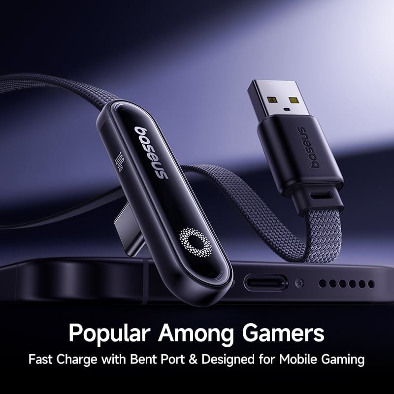 Cáp Sạc Nhanh USB to Type-C Baseus MVP 3 100W (480Mbps, 90° Elbow Design)