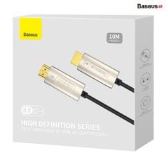 Cáp HDMI sợi quang cao cấp Baseus High Definition Series – HDMI to HDMI, hỗ trợ 4K/60Hz, truyền tín hiệu tốc độ cao