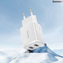 Bộ Sạc Đa Năng Baseus Compact Charger 10.5W 2 Cổng Sạc USB