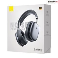 Tai Nghe Chụp Tai Không Dây, Chống Ồn Chủ Động Baseus Bowie H2 ANC, 3D (Bluetooth 5.2, GPS - APP Control, Nearly No-delay Noise-Cancelling Wireless Headphones)