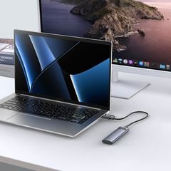 Box Đựng Ổ Cứng Di Động SSD M.2 + SATA Baseus FlyJoy Series SSD Enclosure Type C 3.2 Gen2 (New Version, SATA + M.2 NVMe 2280, 2260, 2242, 2230)