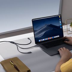 Cáp Sạc Nhiều Đầu Đa Năng Baseus Silky One-for-Three C to M+L+C 100W (1.5m, 480Mbps)