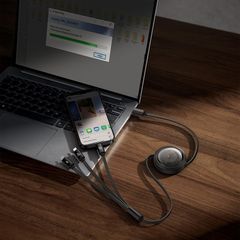 Cáp Sạc Đa Năng Baseus Free2Draw Retractable Crystal Type-C to M+L+C 100W (1.1m, Fast Charging Data Cable)