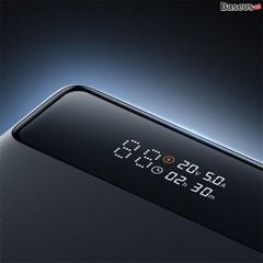 Pin dự phòng Baseus Blade 100W – 20000mAh, 4 cổng (2C + 2USB), sạc nhanh laptop, màn hình LED, kèm cáp C to C