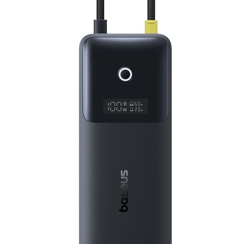 Hub Mở Rộng Kết Nối Đa Năng Baseus Nomos Series 6-in-1 (Dual Fast Charging, Type-C to HDMI 4K@60Hz*1, USB3.2*1, Type-C3.2*1, Type-C3.2 & PD20W*1, USB2.0*1+PD*1)