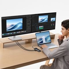 Hub Mở Rộng Kết Nối Baseus Metal Gleam Series II 10-in-1 (1*HDMI4K@120Hz+1*HDMI4K@60Hz+1*RJ45 GbE, 1*SD/TF, 1*PD, 1*Type-C 3.2Gen1 10Gbps, 2*USB2.0, 1*USB3.0)