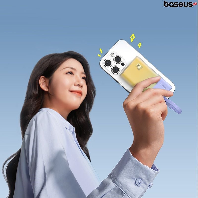 Pin dự phòng Baseus Popsicle 5200mAh – Sạc nhanh 20W PD/QC/AFC/FCP, tặng cáp C to C 60W, nhỏ gọn, tiện lợi mang theo
