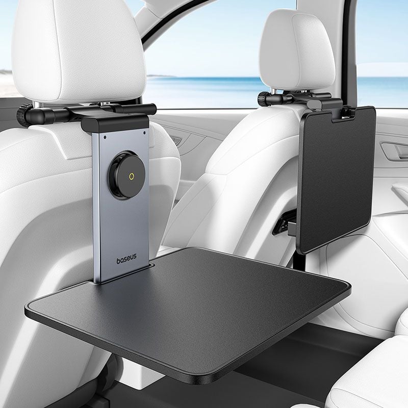 Bàn Xếp Gắn Lưng Ghế Đa Năng Dùng Trên Ô Tô Baseus MagPro II for Backseat Headrests (Xoay 360°, 180° Vertical Adjustment)