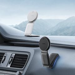 Giá đỡ kiêm sạc không dây Baseus PrimeTrip C02 – Qi2 15W, xoay 360°, hít từ, dùng để bàn & táp lô ô tô