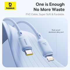 Cáp Sạc Nhanh Baseus Silky Series C to Lightning 20W (480Mbps)