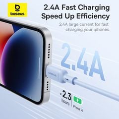 Cáp Sạc Nhanh Baseus Silky Series USB to Lightning 2.4A (480Mbps)