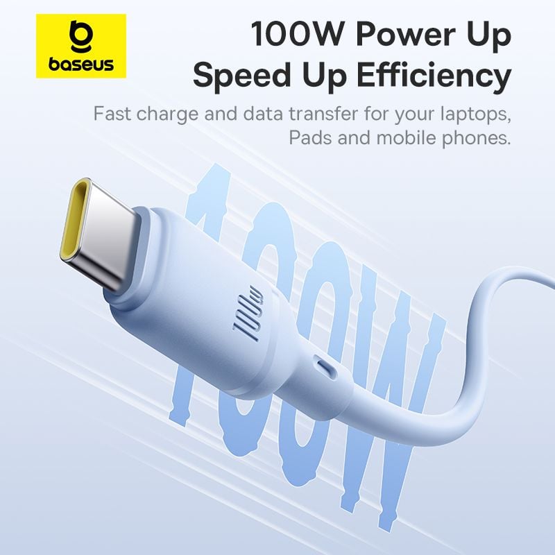 Cáp Sạc Nhanh Baseus Silky Series USB to Type-C 100W (480Mbps)