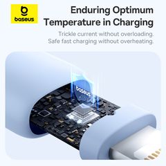 Cáp Sạc Nhanh Baseus Silky Series C to Lightning 20W (480Mbps)