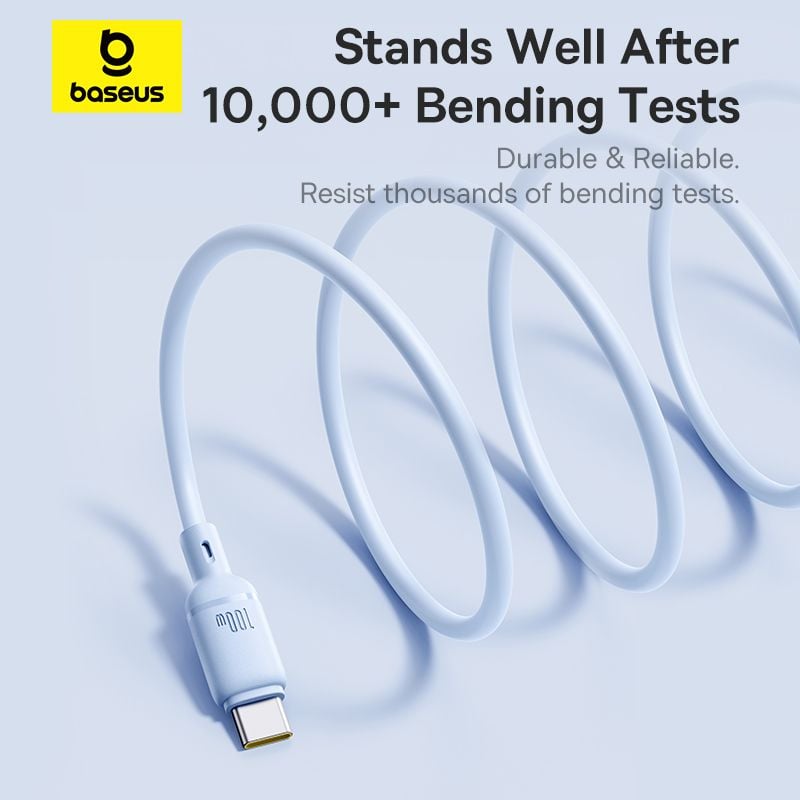 Cáp Sạc Nhanh Baseus Silky Series C to C 100W (480Mbps)